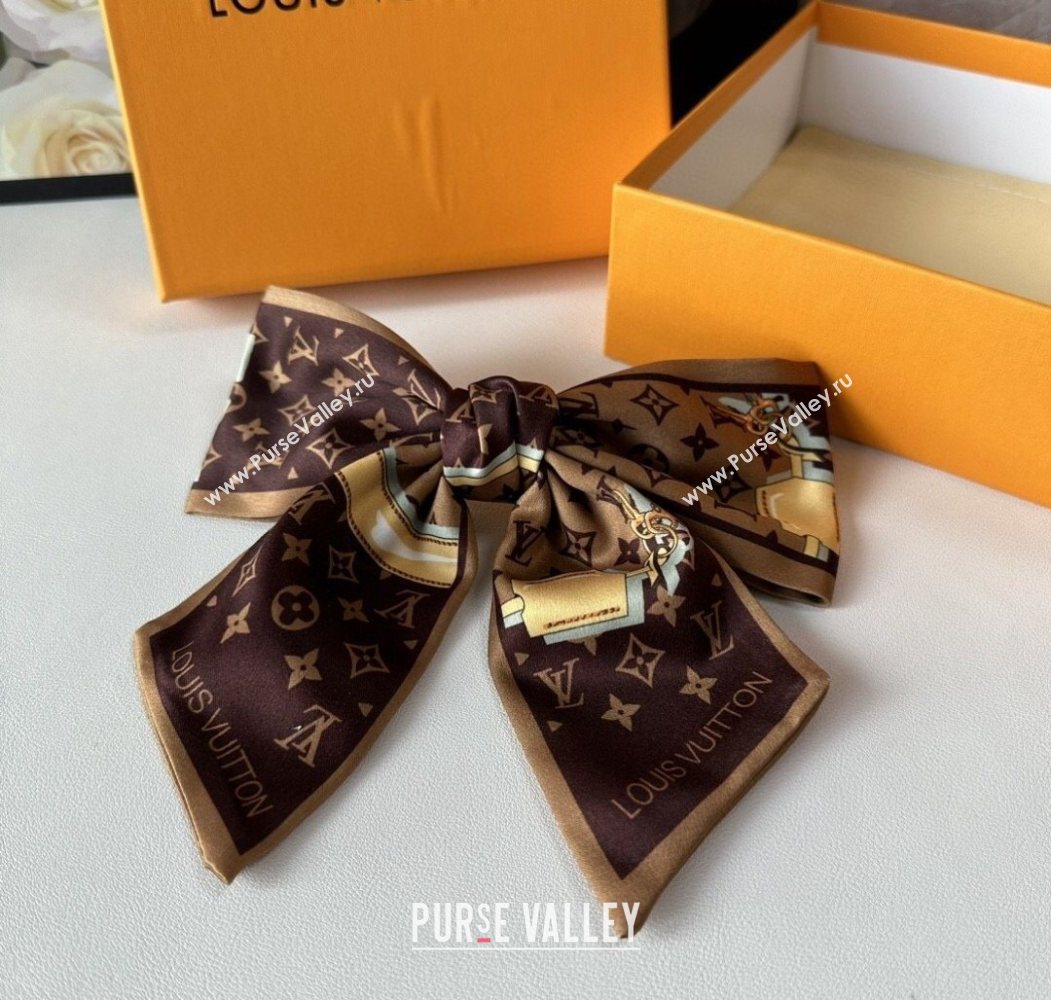 Louis Vuitton Bow Hair Clip Brown 2025 0723 (SHI-250723093)