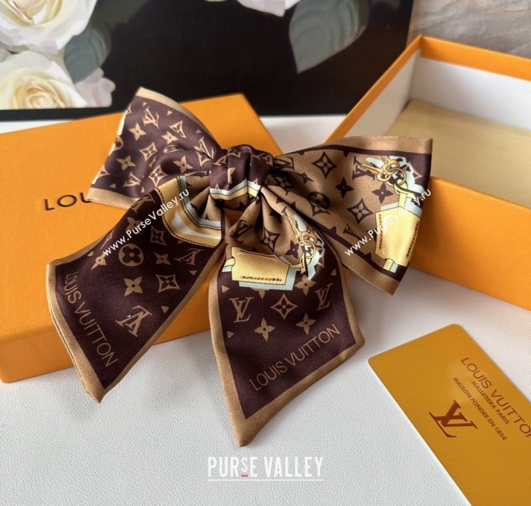 Louis Vuitton Bow Hair Clip Brown 2025 0723 (SHI-250723093)