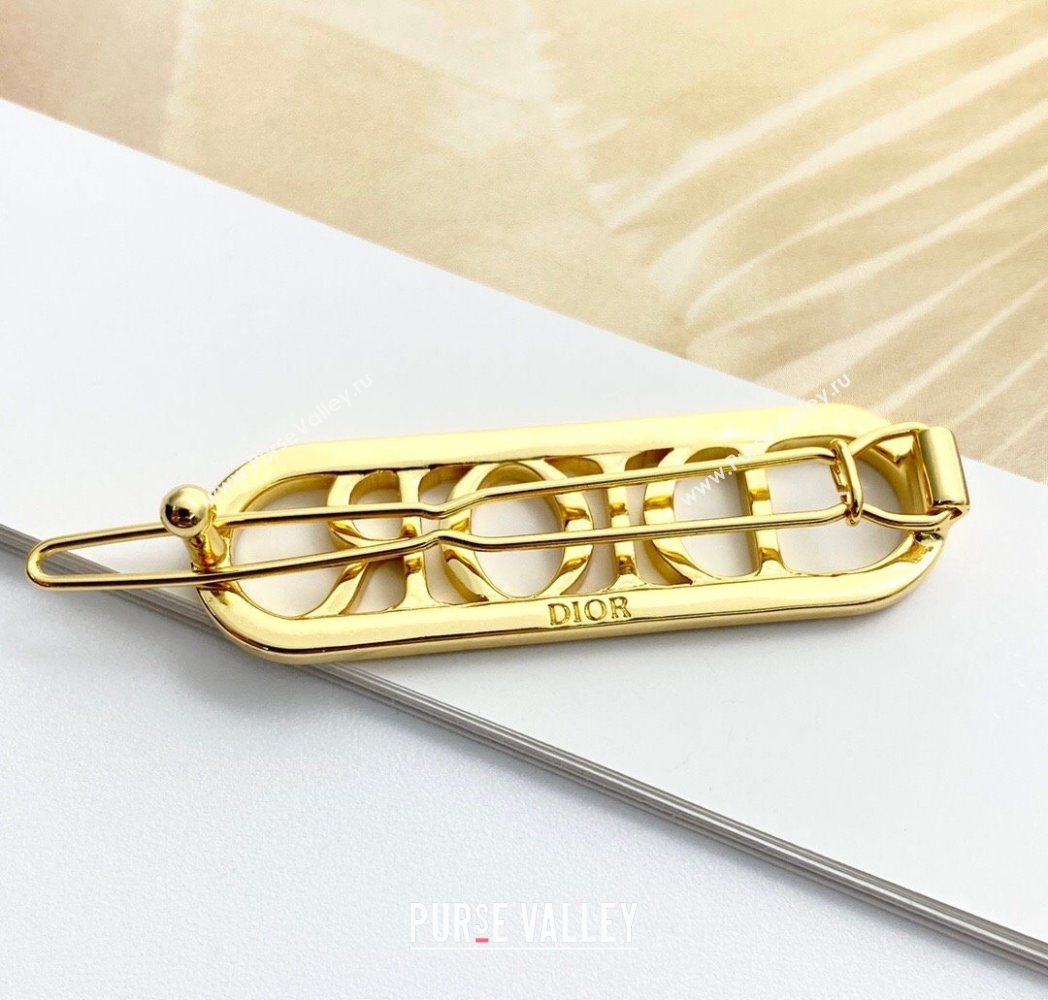 Dior Hair Clip with Strass Gold 2025 DR091102 (XMN-250911006)