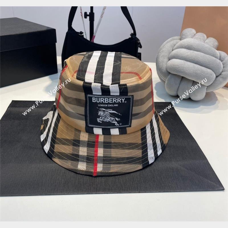 Burberry Check Bucket Hat Beige 2023 BR09056 (MAO-230905038)