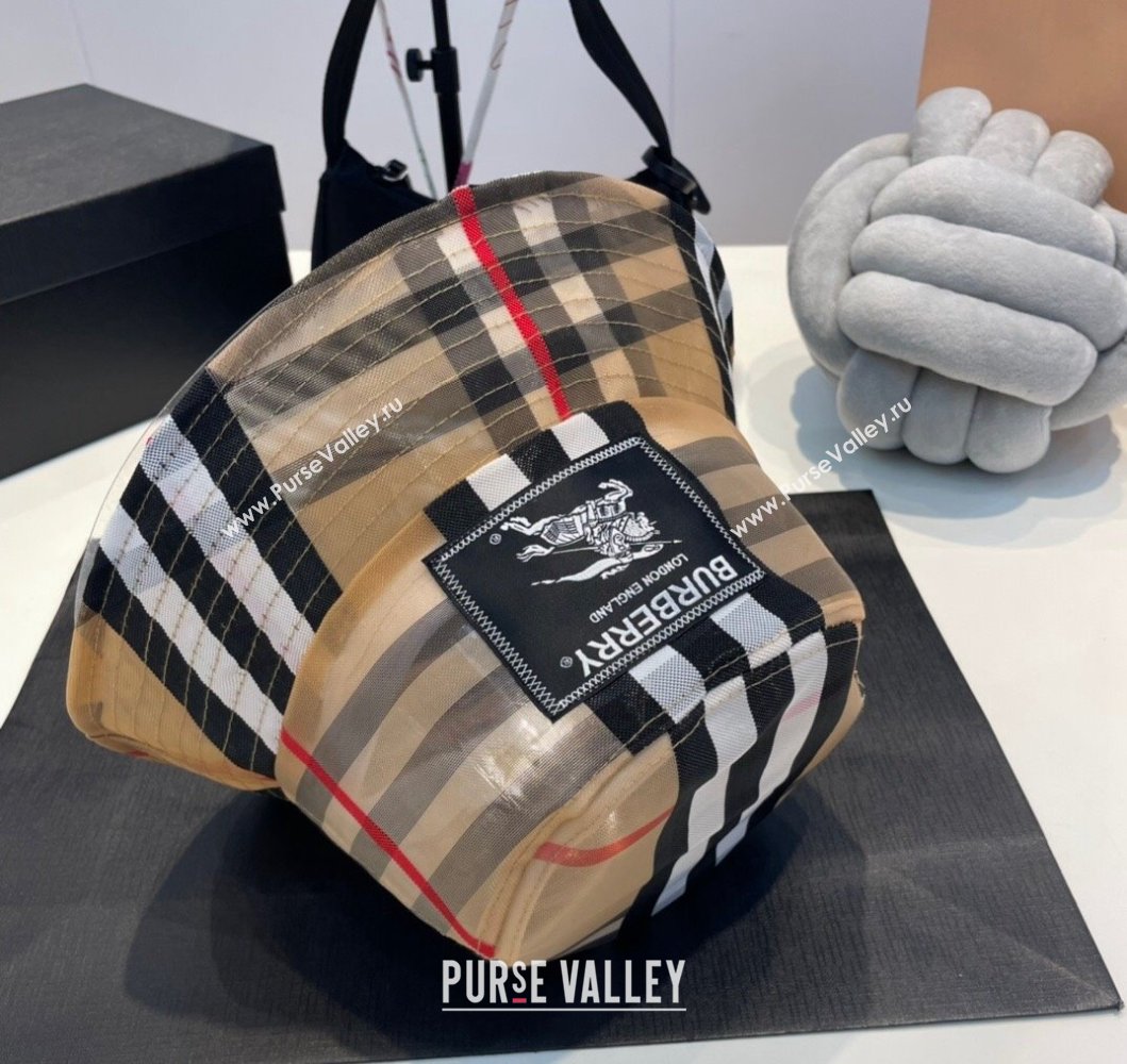 Burberry Check Bucket Hat Beige 2023 BR09056 (MAO-230905038)