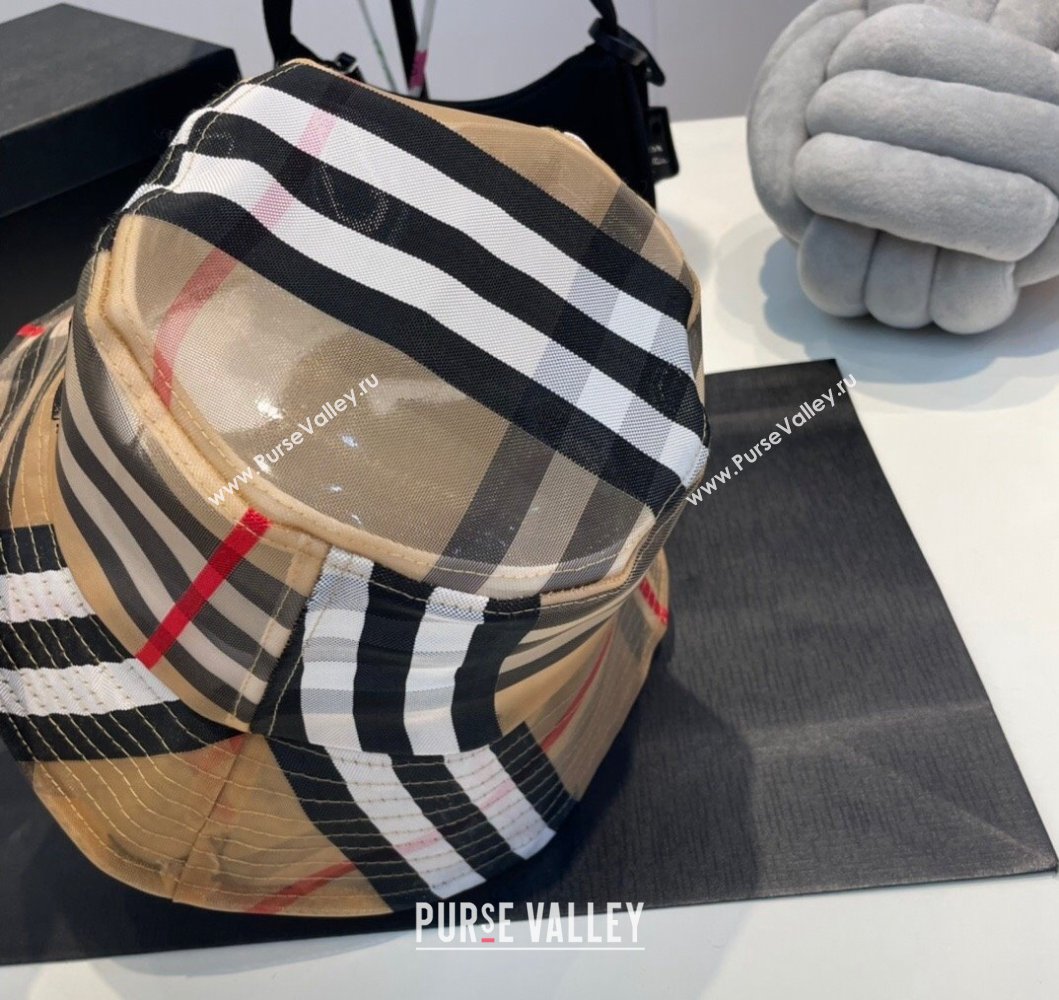 Burberry Check Bucket Hat Beige 2023 BR09056 (MAO-230905038)