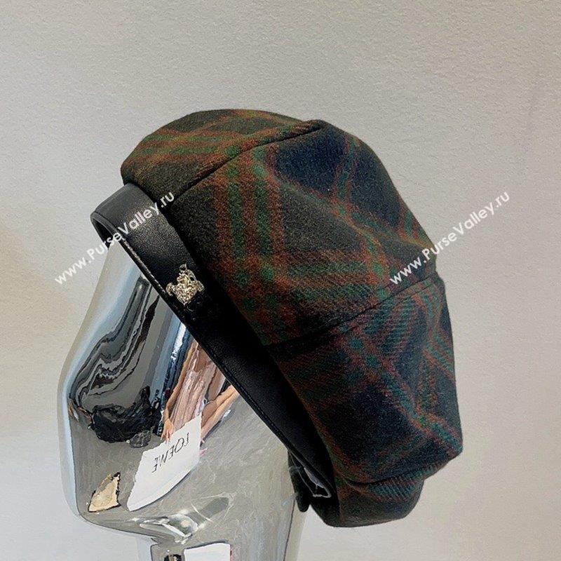 Burberry Check Beret Hat Green 2023 BR09055 (XMN-230905032)