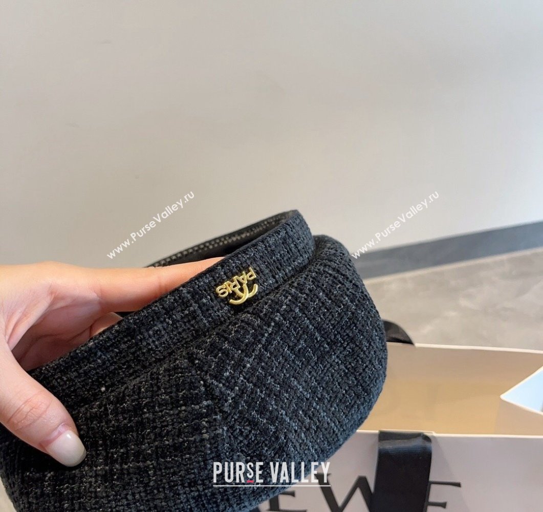 Chanel Tweed Beret Hat Black 2023 CH090504 (MAO-230905044)