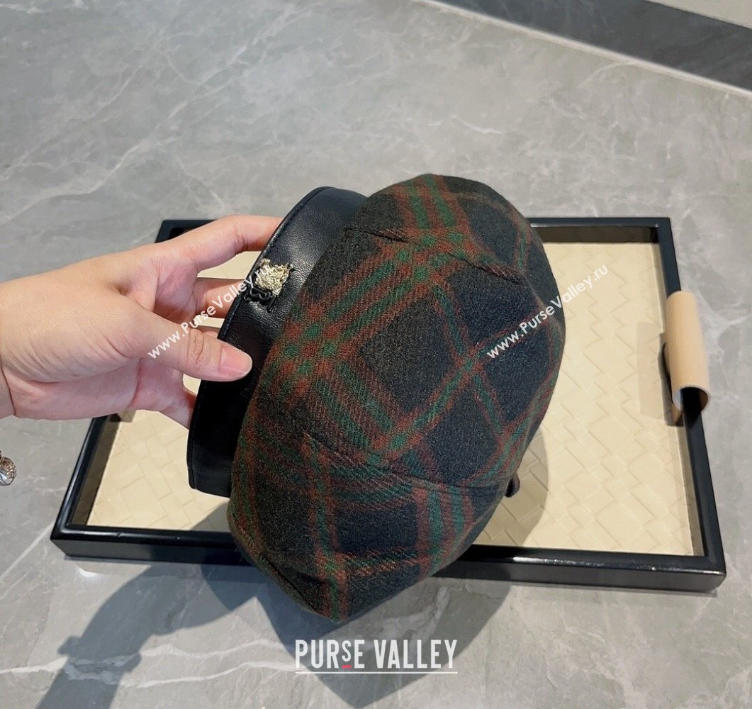 Burberry Check Beret Hat Green 2023 BR09055 (XMN-230905032)