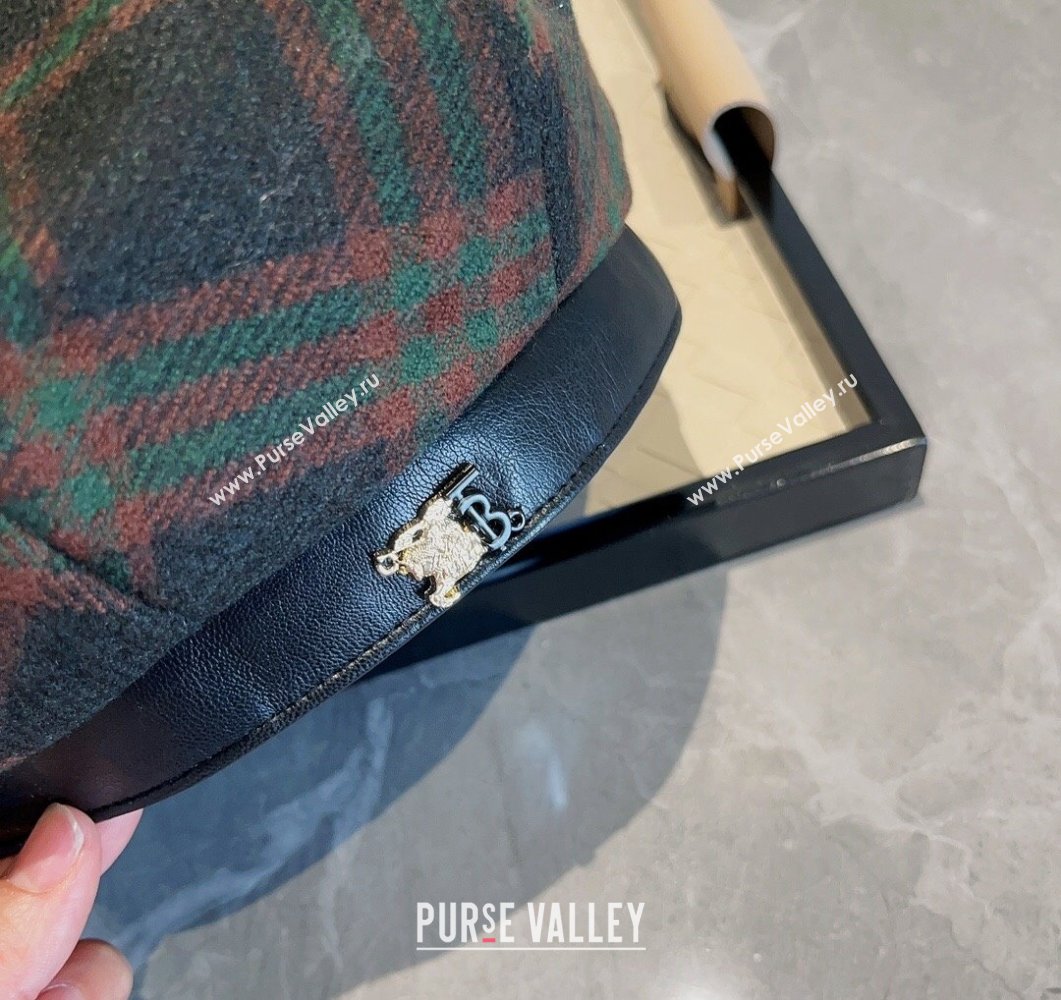 Burberry Check Beret Hat Green 2023 BR09055 (XMN-230905032)