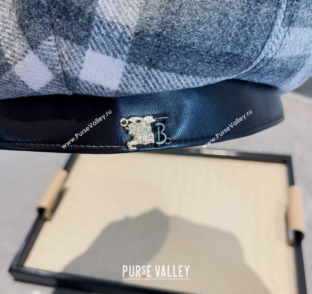 Burberry Check Beret Hat Grey 2023 BR09055 (XMN-230905033)