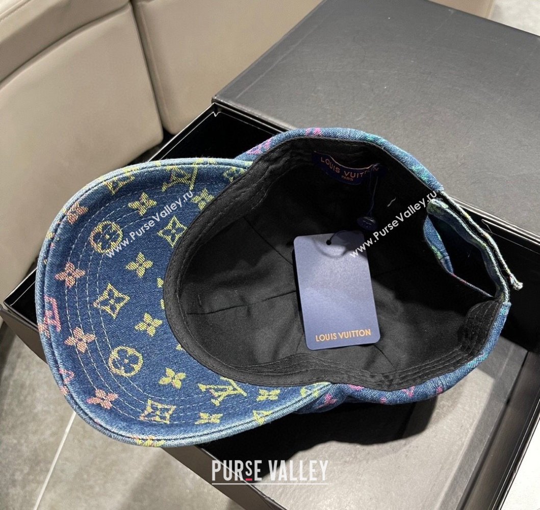 Louis Vuitton Denim Baseball Hat Light Blue 2023 LV09052 (A-230905058)