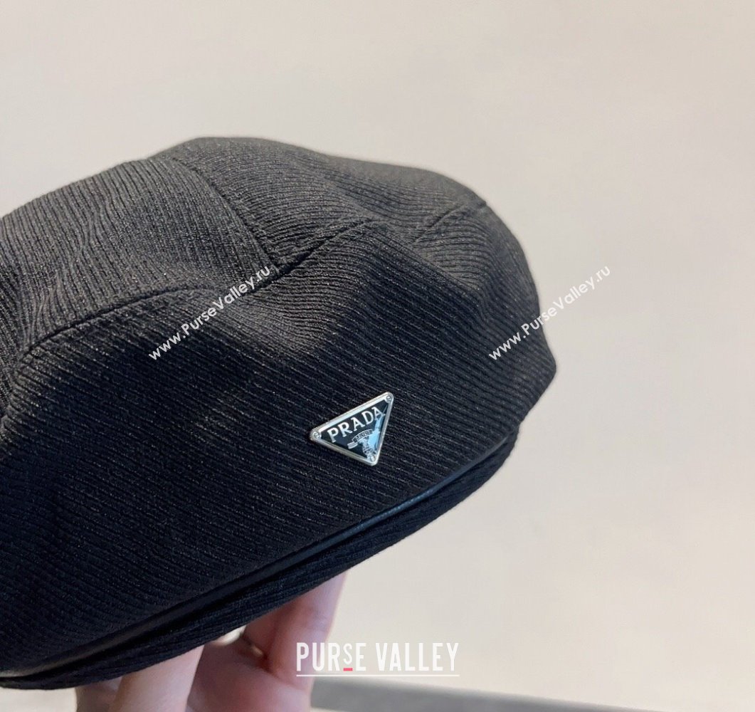 Prada Beret Hat Black 2023 PR09052 (XMN-230905036)