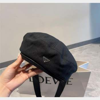 Prada Beret Hat Black 2023 PR09052 (XMN-230905036)