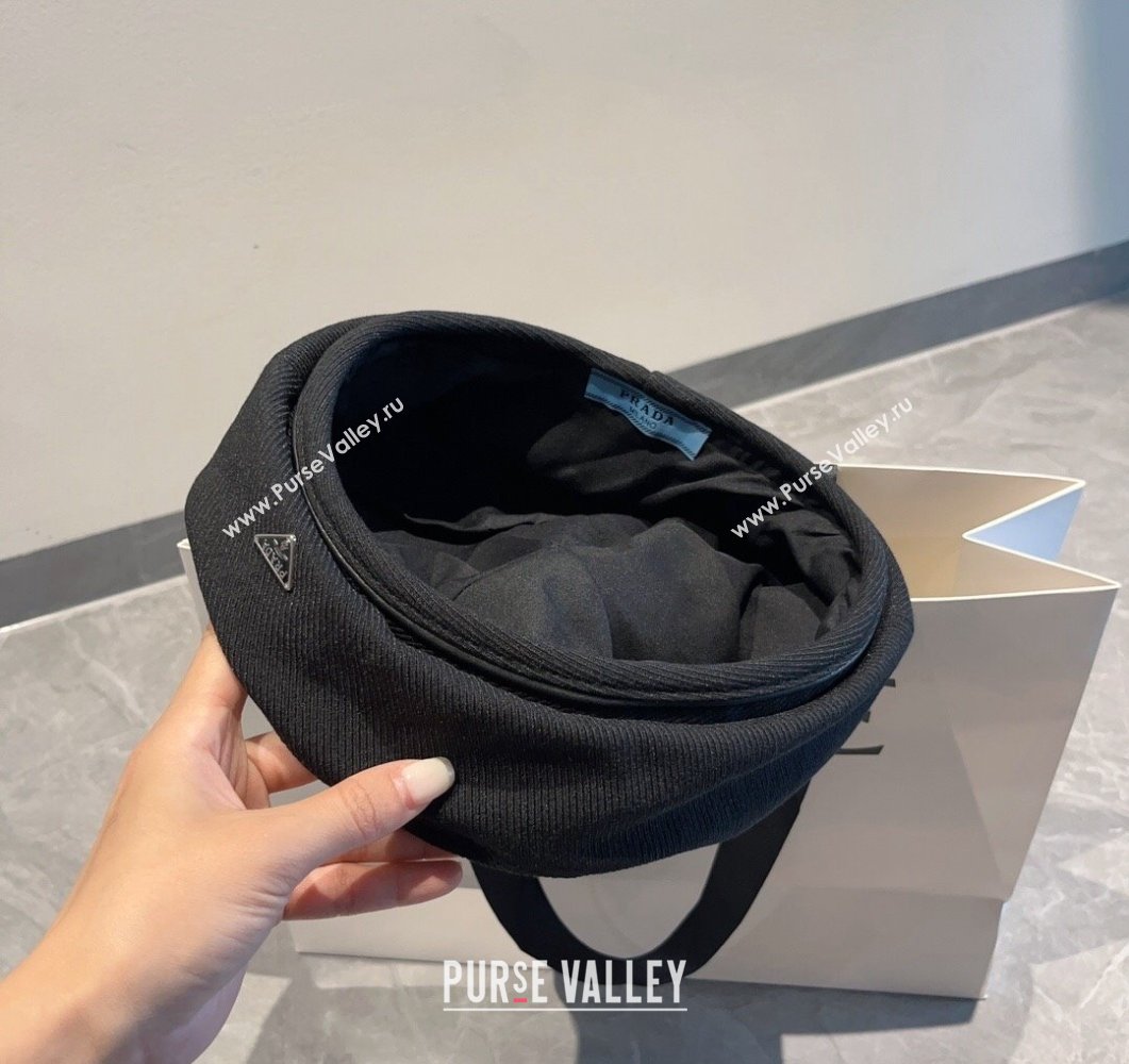 Prada Beret Hat Black 2023 PR09052 (XMN-230905036)