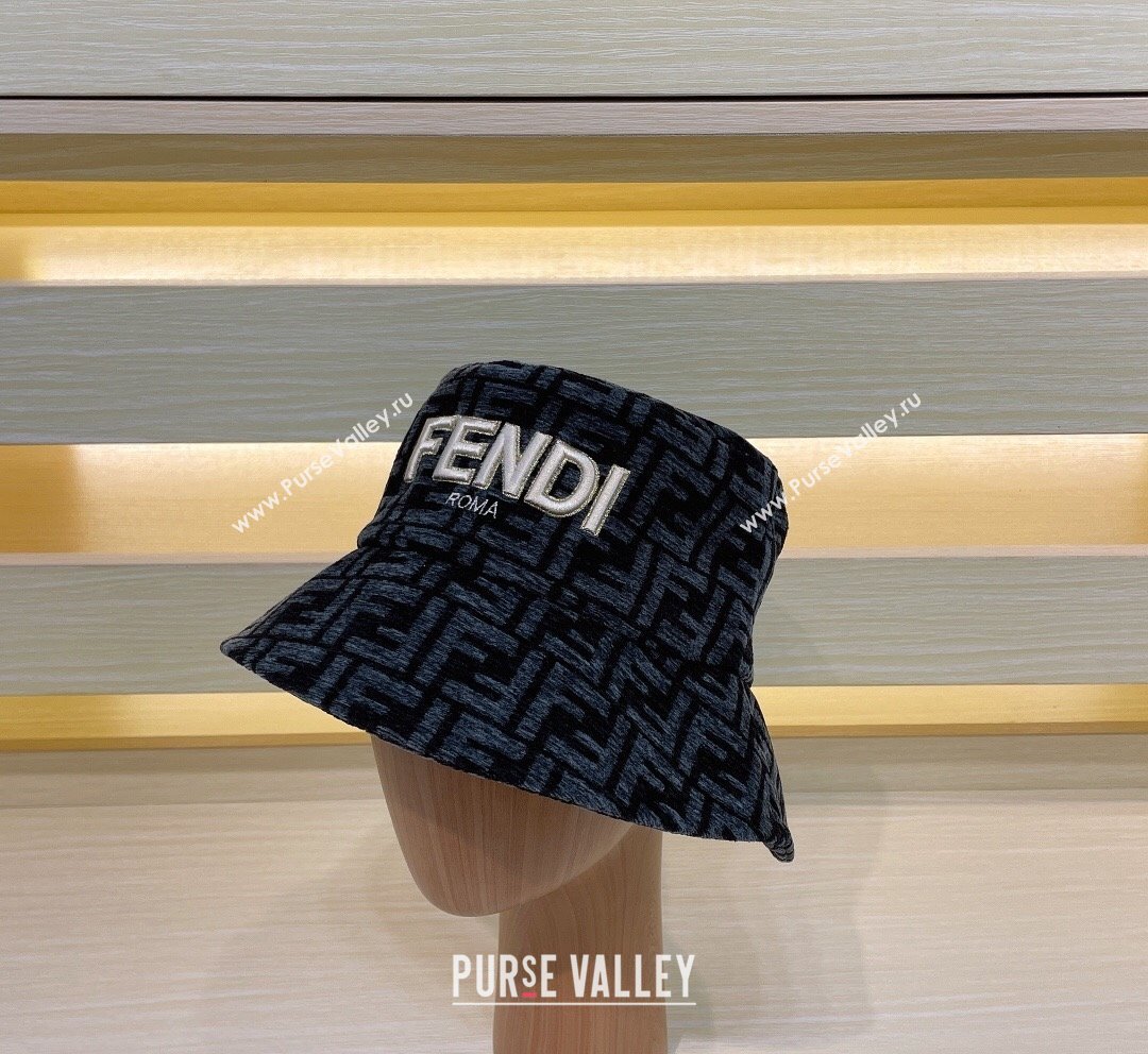 Fendi FF Bucket Hat Blue 2023 FE10181 (XMN-231018020)