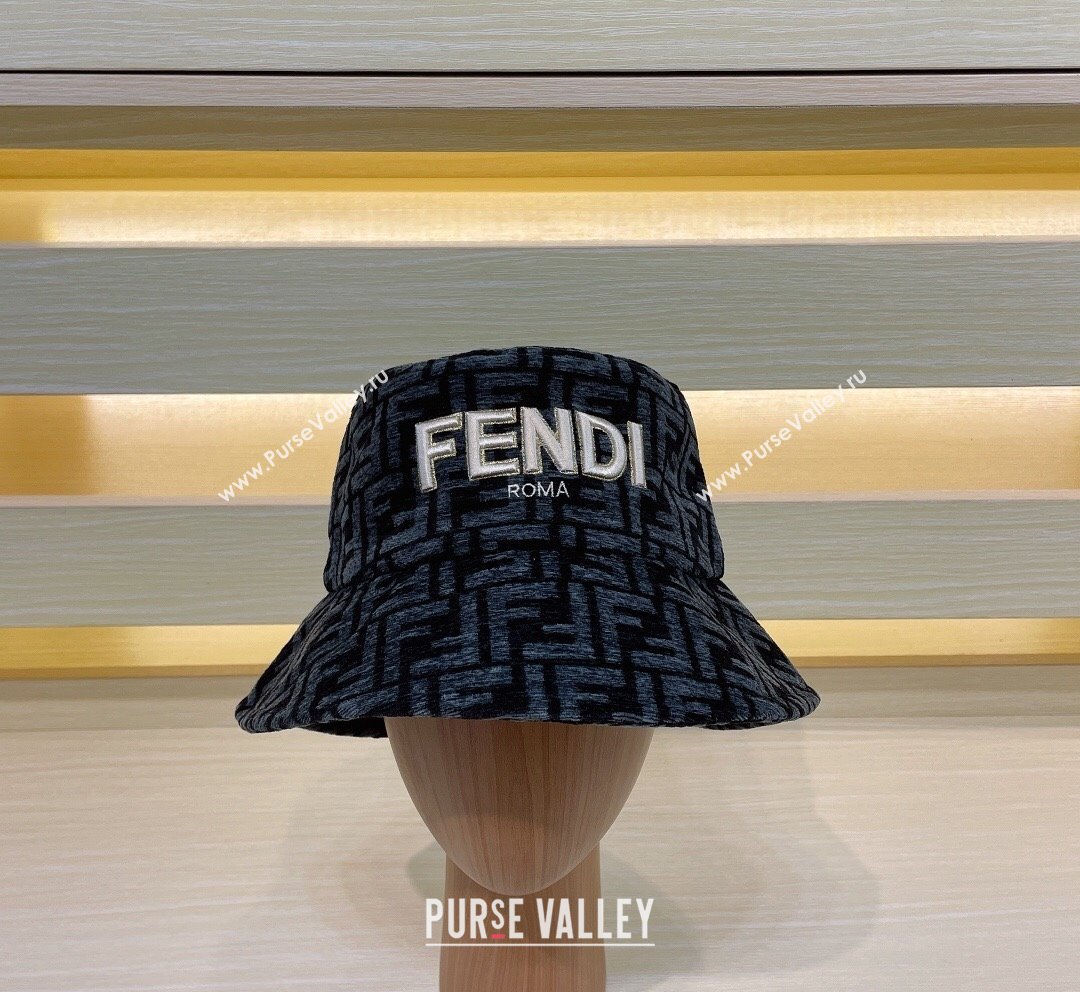 Fendi FF Bucket Hat Blue 2023 FE10181 (XMN-231018020)