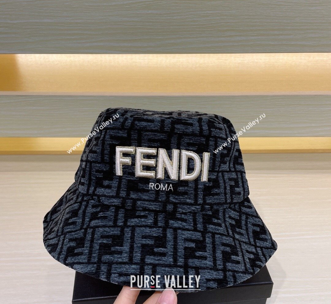 Fendi FF Bucket Hat Blue 2023 FE10181 (XMN-231018020)