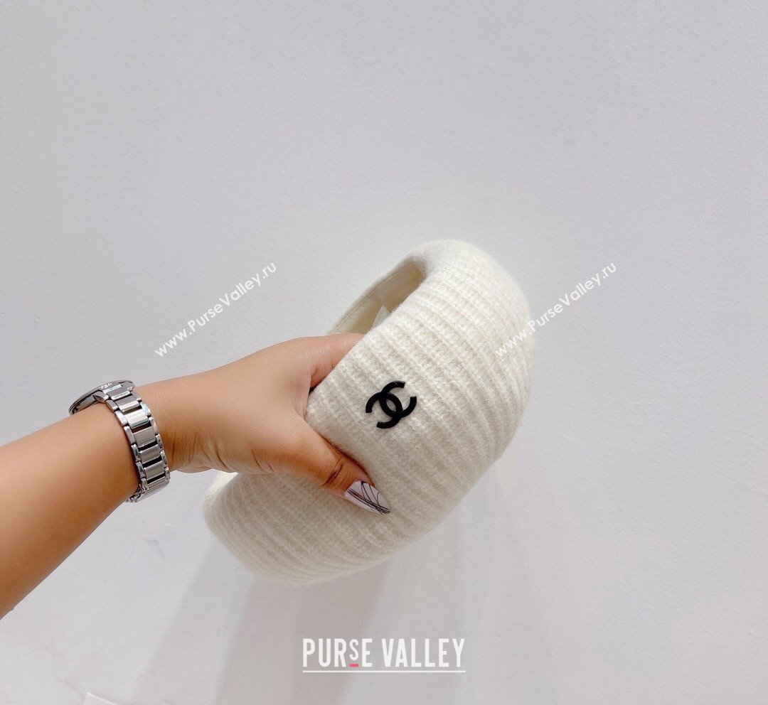 Chanel Knit Beret Hat White 2023 CH101804 (XMN-231018039)