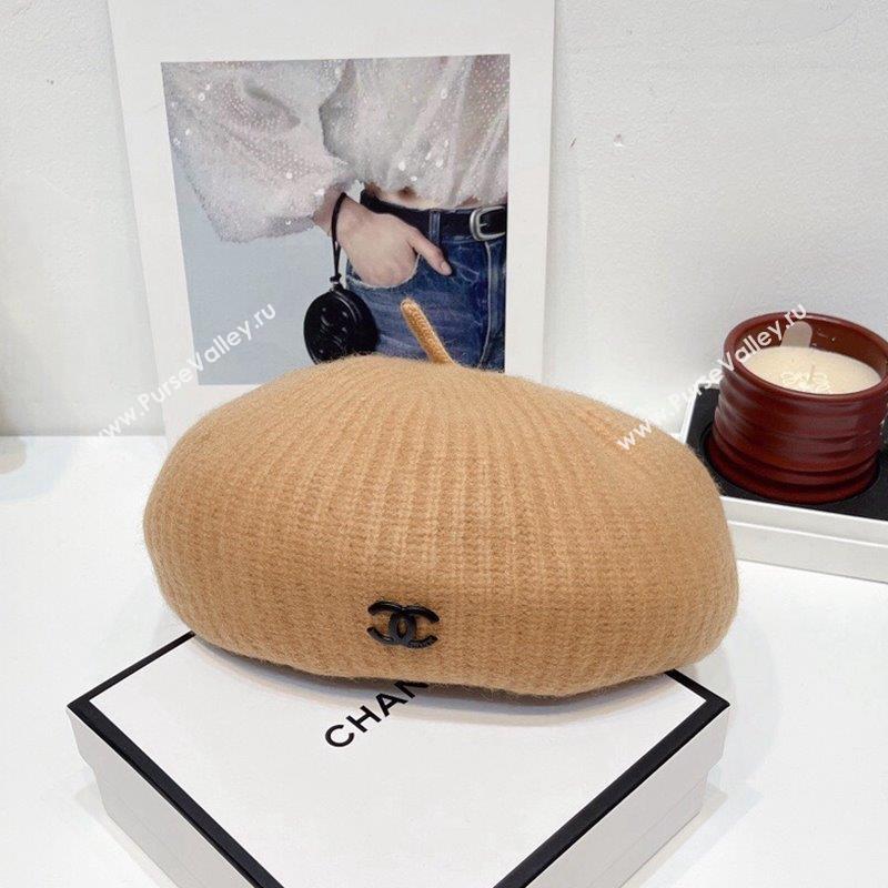 Chanel Knit Beret Hat Beige 2023 CH101804 (XMN-231018040)