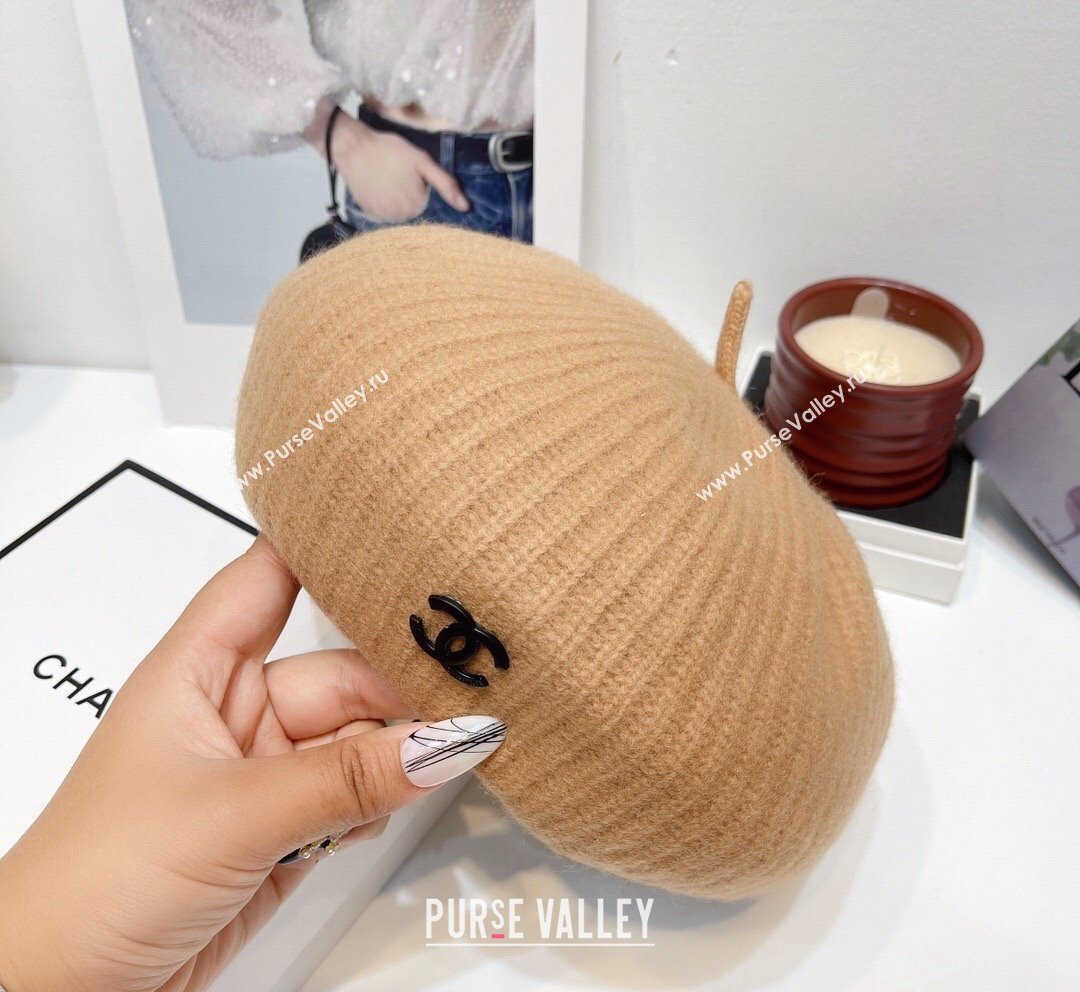 Chanel Knit Beret Hat Beige 2023 CH101804 (XMN-231018040)