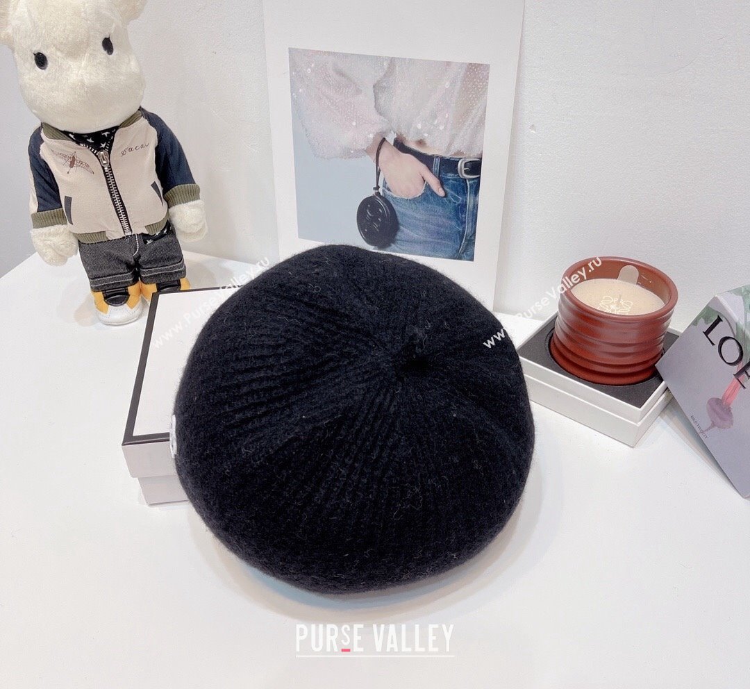 Chanel Knit Beret Hat Black 2023 CH101804 (XMN-231018041)