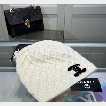 Chanel Knit Hat White 2023 10282 (MAO-231028048)