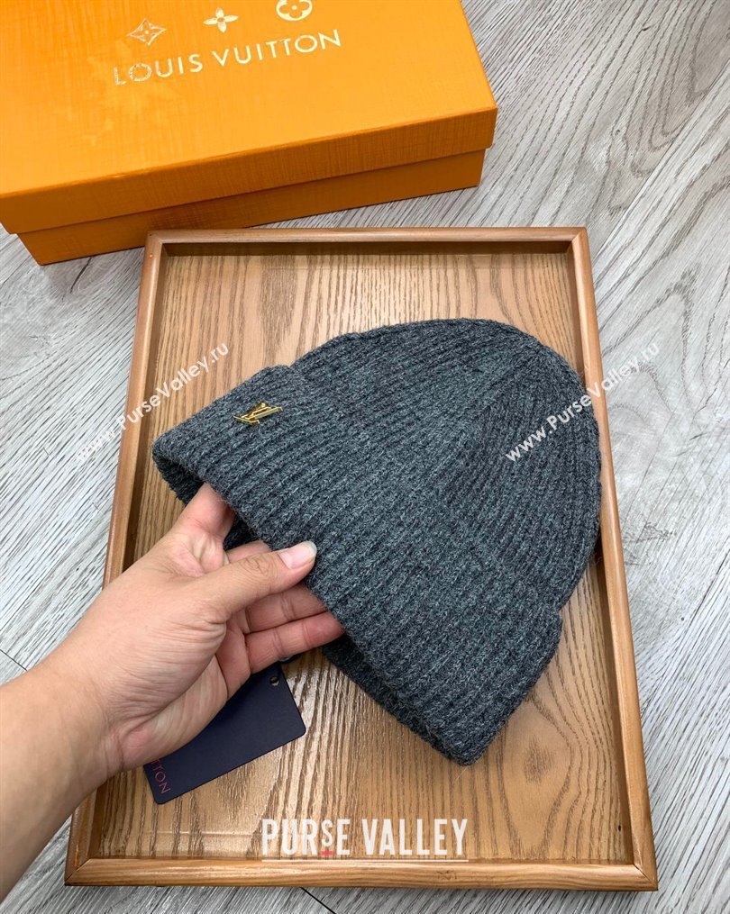 Louis Vuitton Knit Hat Dark Grey 2023 10282 (MAO-231028053)