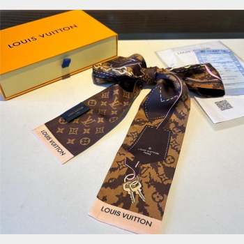 Louis Vuitton Bandeau Scarf 8x120cm Brown 2023 1028 (A-231028056)