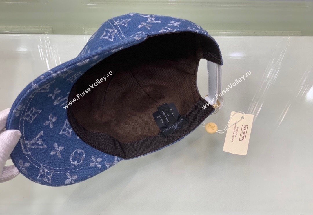Supreme x Louis Vuitton Denim Baseball Hat Blue 2024 (XMN-240403015)