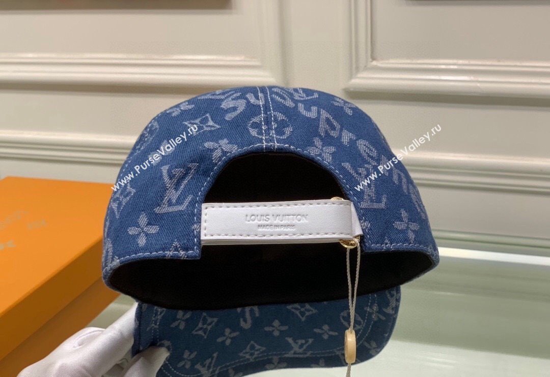 Supreme x Louis Vuitton Denim Baseball Hat Blue 2024 (XMN-240403015)