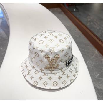 Louis Vuitton Bucket Hat White 2024 040301 (A-240403058)