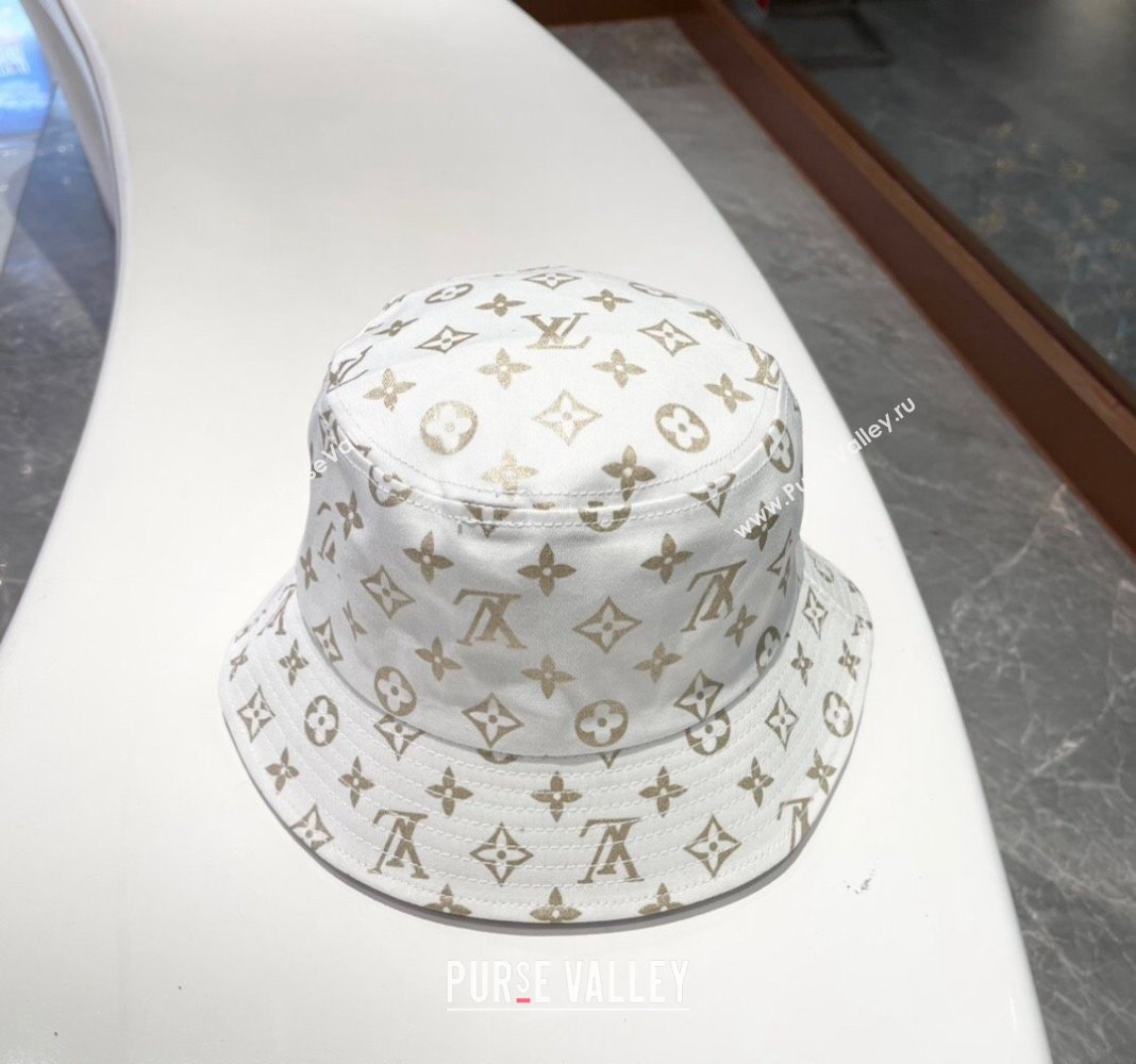 Louis Vuitton Bucket Hat White 2024 040301 (A-240403058)