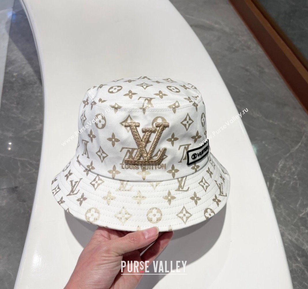 Louis Vuitton Bucket Hat White 2024 040301 (A-240403058)