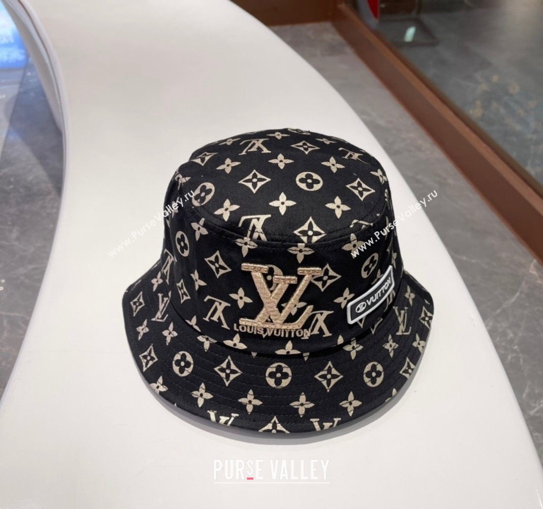 Louis Vuitton Bucket Hat Black 2024 040301 (A-240403059)