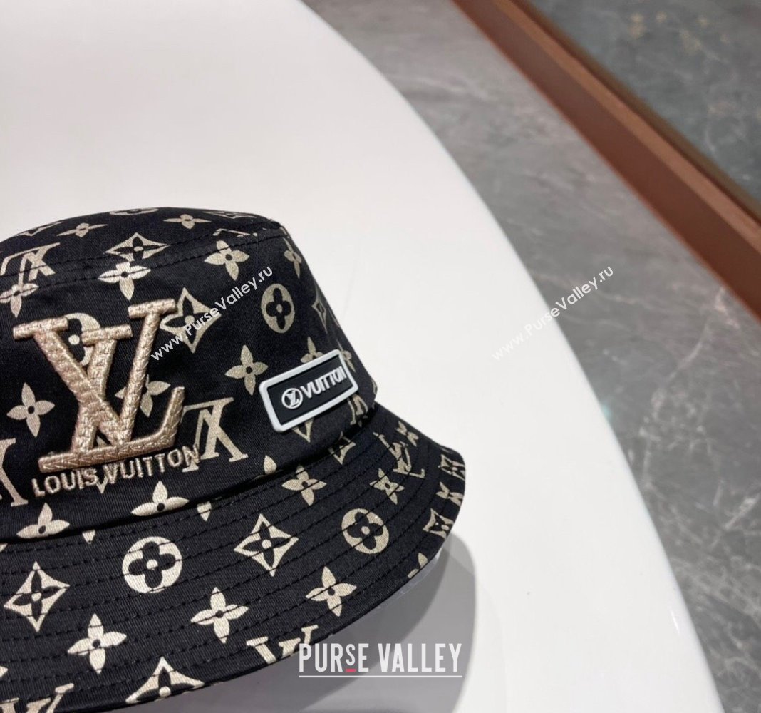 Louis Vuitton Bucket Hat Black 2024 040301 (A-240403059)