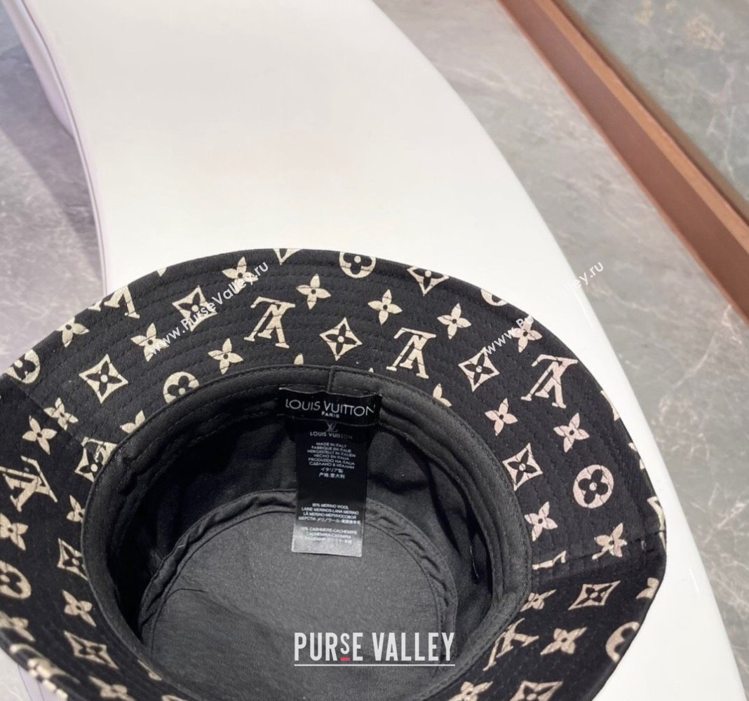 Louis Vuitton Bucket Hat Black 2024 040301 (A-240403059)