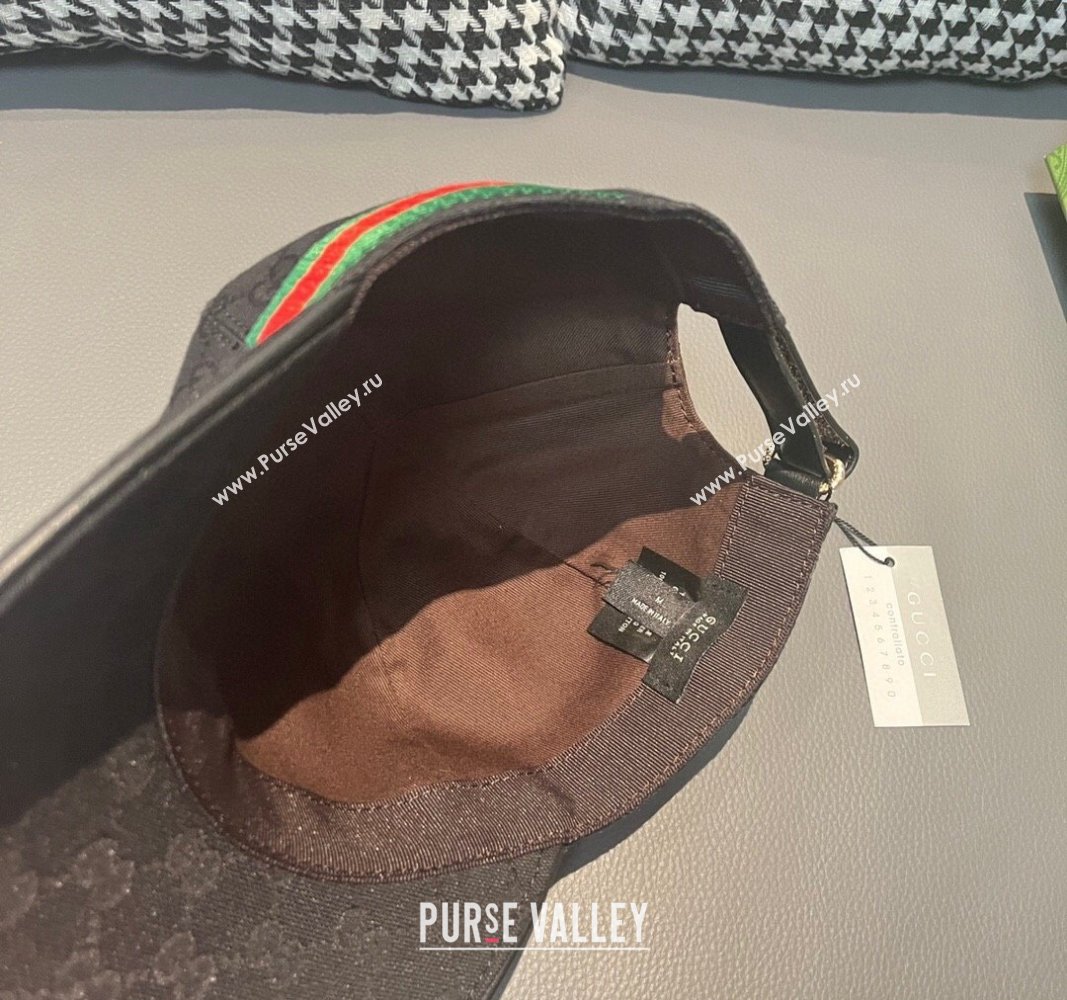 Gucci GG Canvas Baseball Hat with Bears Black 2024 (XMN-240403016)