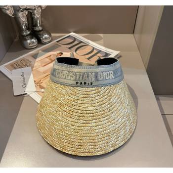 Dior Straw Visor Hat Grey 2024 040301 (XMN-240403082)