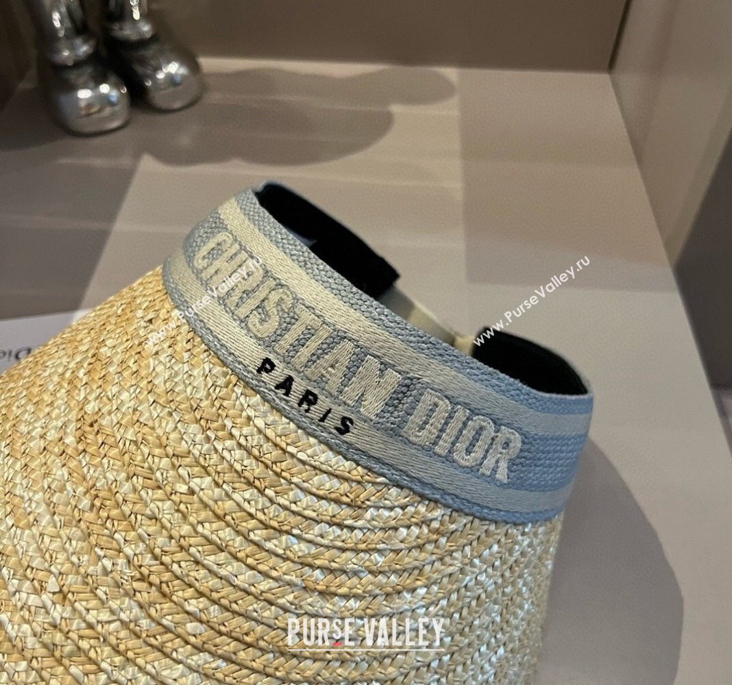 Dior Straw Visor Hat Grey 2024 040301 (XMN-240403082)