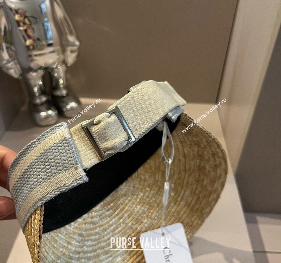Dior Straw Visor Hat Grey 2024 040301 (XMN-240403082)