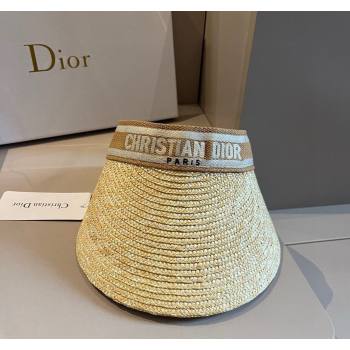 Dior Straw Visor Hat Brown 2024 040301 (XMN-240403083)