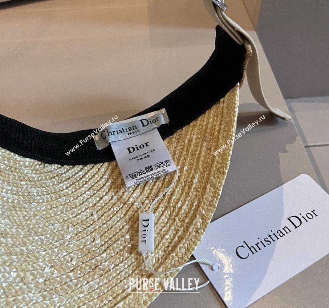 Dior Straw Visor Hat Brown 2024 040301 (XMN-240403083)