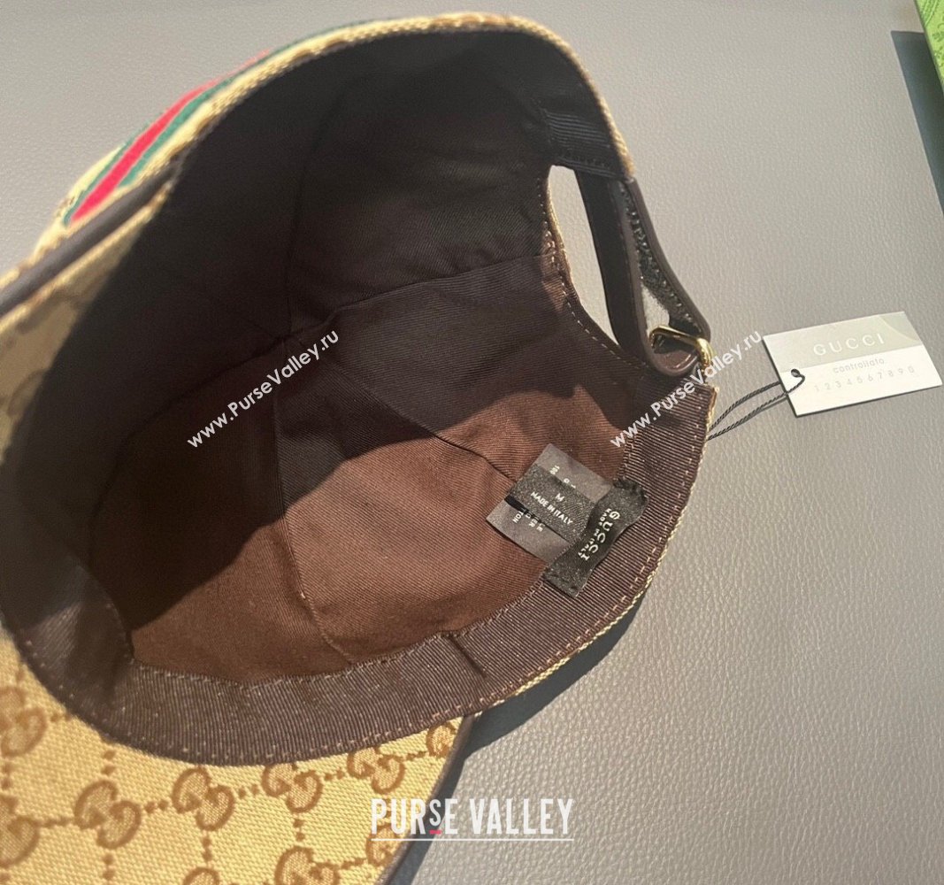 Gucci GG Canvas Baseball Hat with Bears Beige 2024 (XMN-240403017)