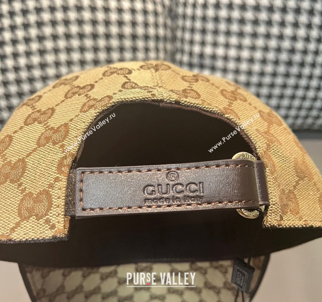 Gucci GG Canvas Baseball Hat with Bears Beige 2024 (XMN-240403017)