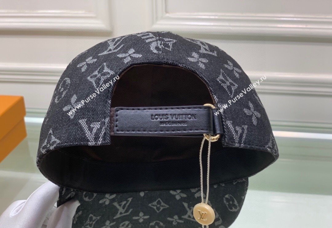 Supreme x Louis Vuitton Denim Baseball Hat Black 2024 (XMN-240403014)