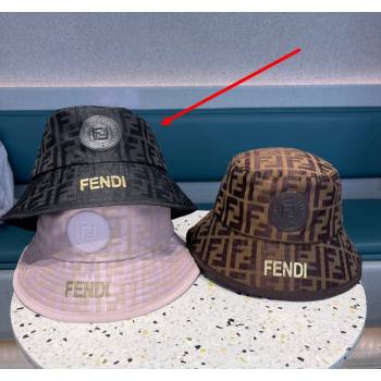Fendi FF Fabric Bucket Hat Black 2024 040301 (A-240403107)