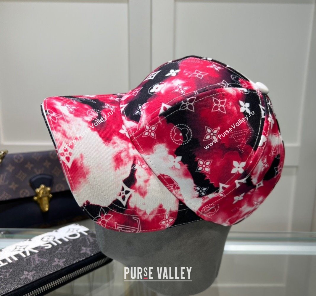Louis Vuitton Printed Baseball hat Red 2024 0514 (MAO-240514054)