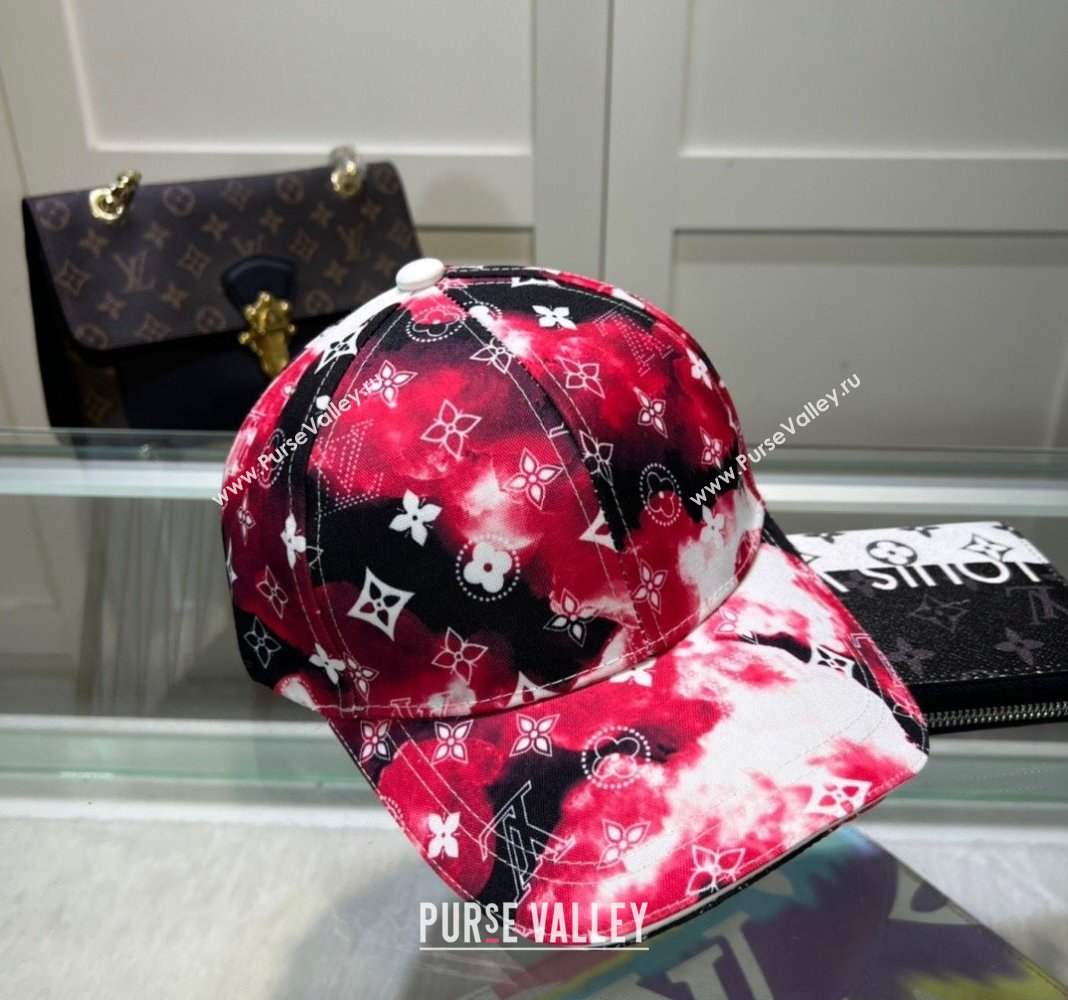 Louis Vuitton Printed Baseball hat Red 2024 0514 (MAO-240514054)