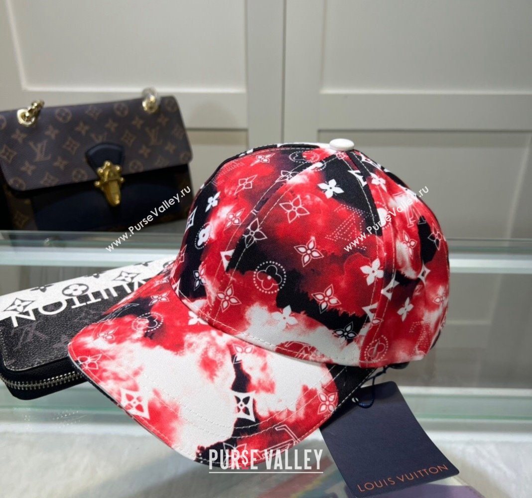 Louis Vuitton Printed Baseball hat Red 2024 0514 (MAO-240514054)