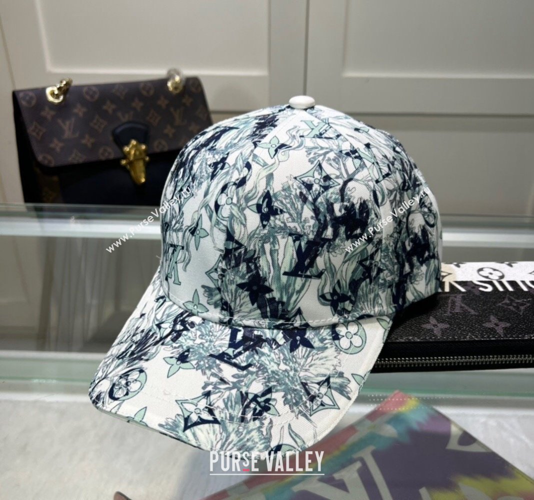 Louis Vuitton Printed Baseball hat Green 2024 0514 (MAO-240514056)