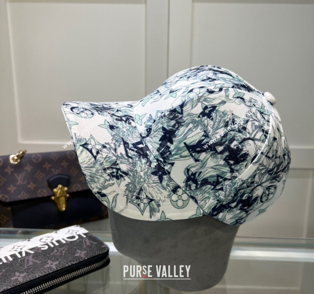 Louis Vuitton Printed Baseball hat Green 2024 0514 (MAO-240514056)