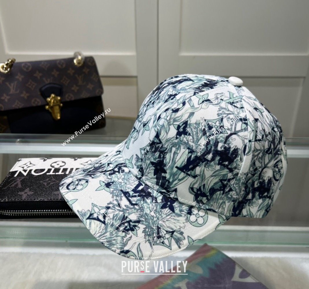 Louis Vuitton Printed Baseball hat Green 2024 0514 (MAO-240514056)