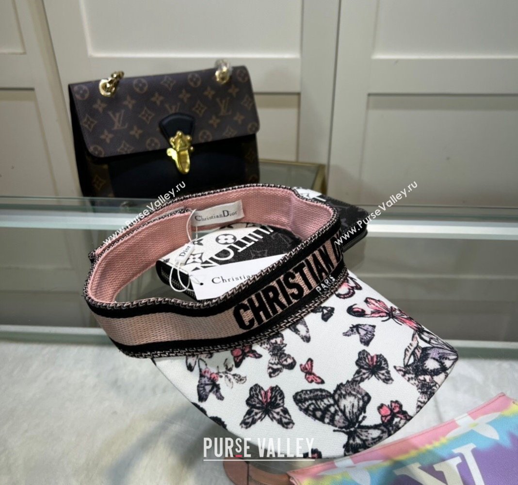 Dior Butterfly Visor hat Pink 2024 0513 (A-240514074)